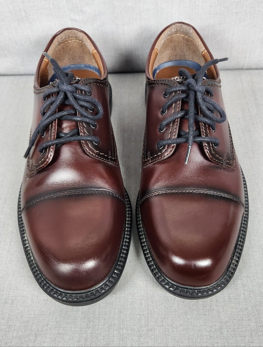 Mens Dockers Gordon Cap Toe 90-2219 9.5M Cordovan Oxford Shoes Good 9.5 Leather